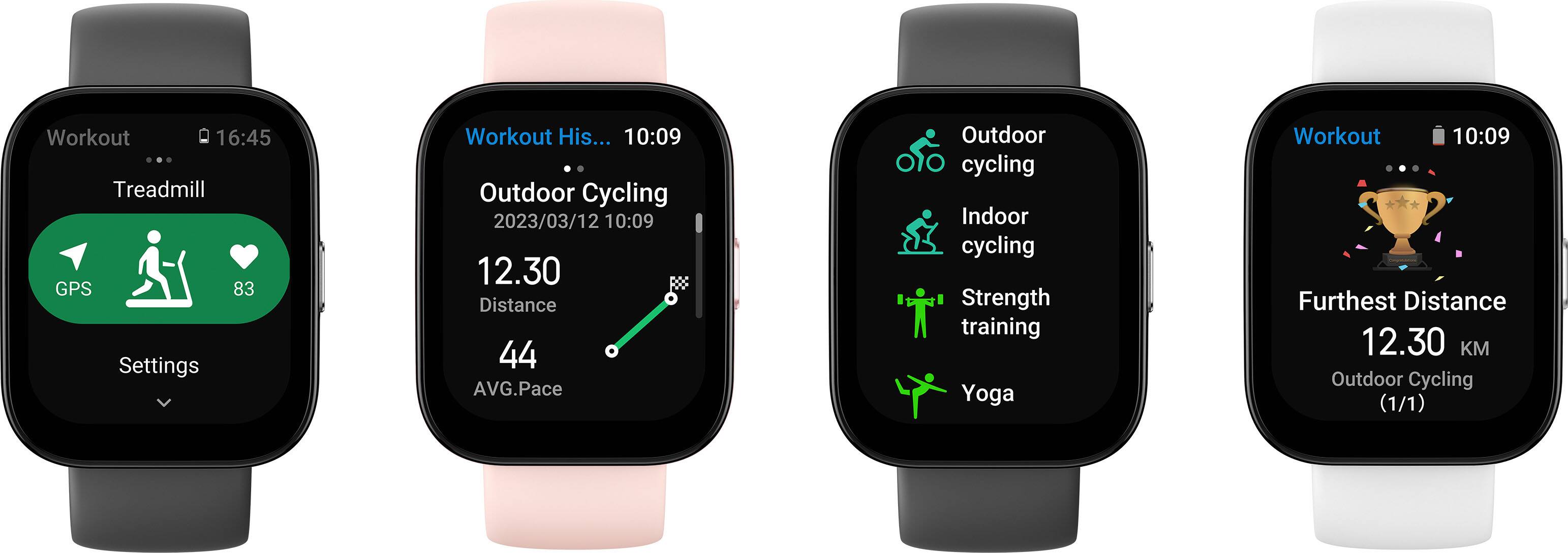 Alt View 15. Amazfit - Bip 5 Smartwatch 49mm Polycarbonate Plastic - Pink.