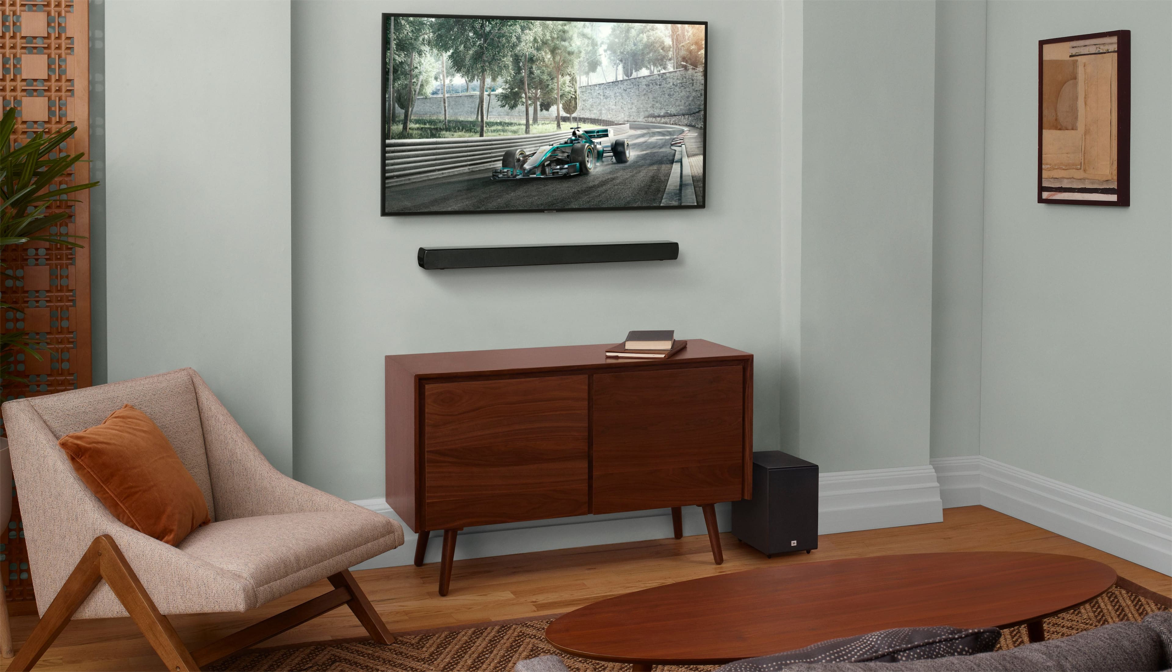 Alt View 21. JBL - Cinema SB170 2.1 Channel Soundbar with Wireless Subwoofer - Black.