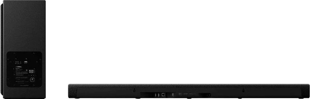 Angle. Yamaha - TRUE X BAR 50A Soundbar with Dolby Atmos, Wireless Subwoofer and Alexa Built-in - Black.