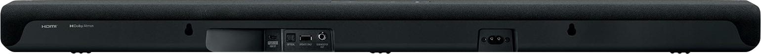 Back View: Yamaha - SR-B30A Dolby Atmos Sound Bar with Built-In Subwoofers - Black