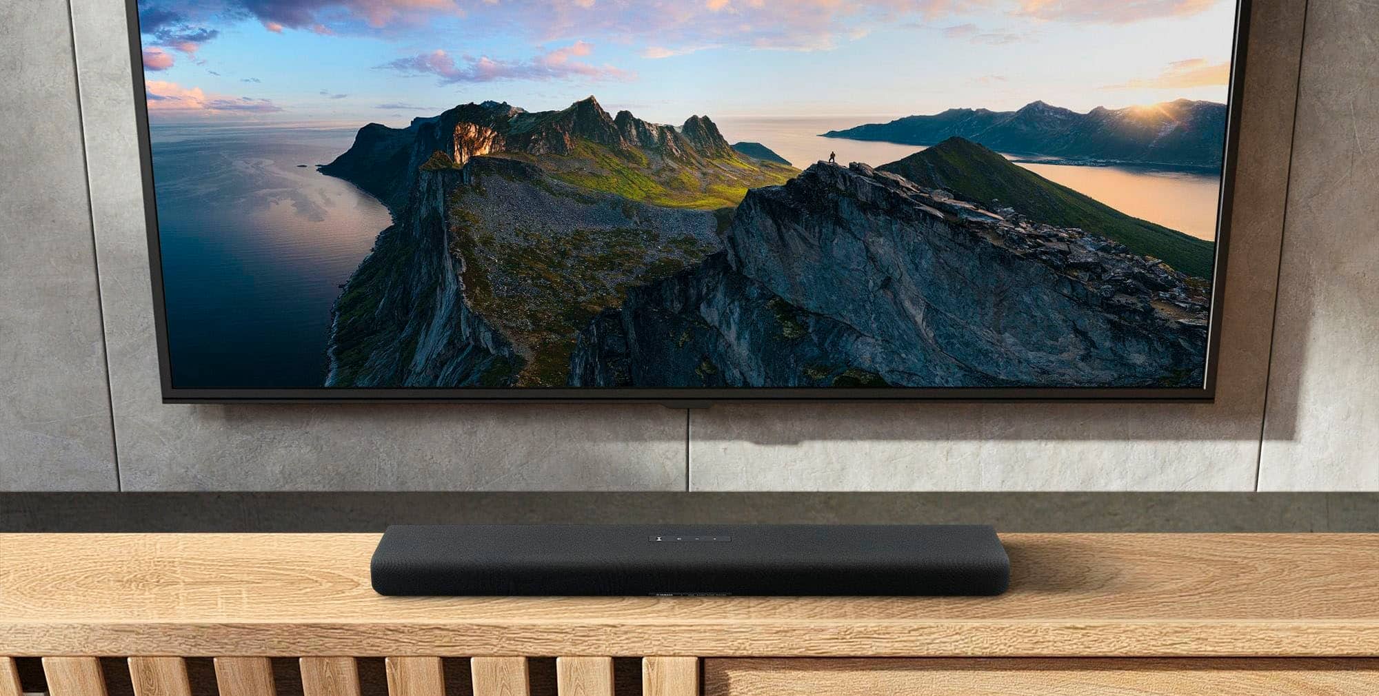 Alt View 12. Yamaha - SR-B40A Dolby Atmos Soundbar with Wireless Subwoofer - Black.