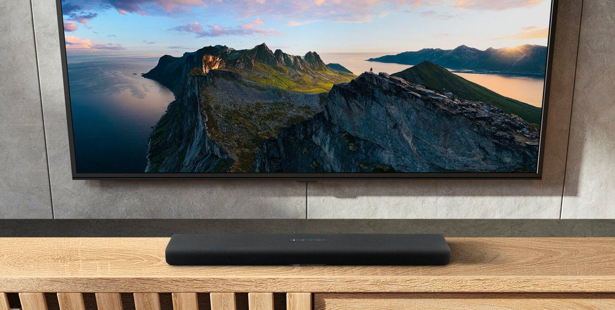Alt View 12. Yamaha - SR-B40A Dolby Atmos Soundbar with Wireless Subwoofer - Black.