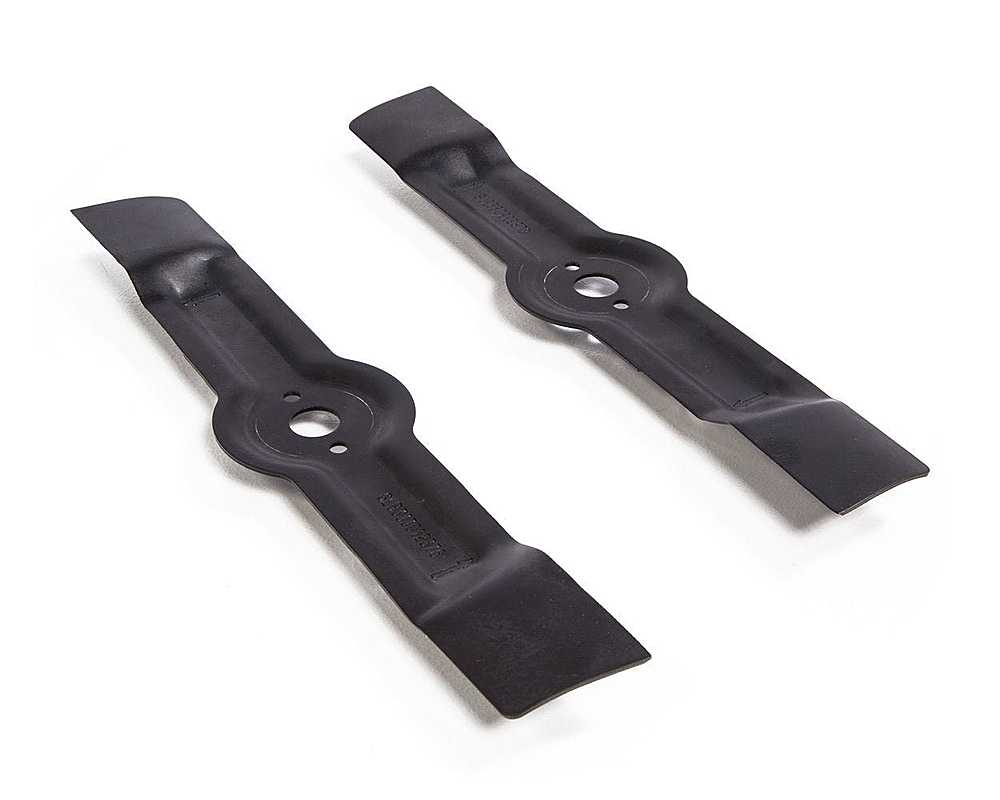 Angle. Greenworks - 25" Dual Blade Replacement Blade Set - Black.