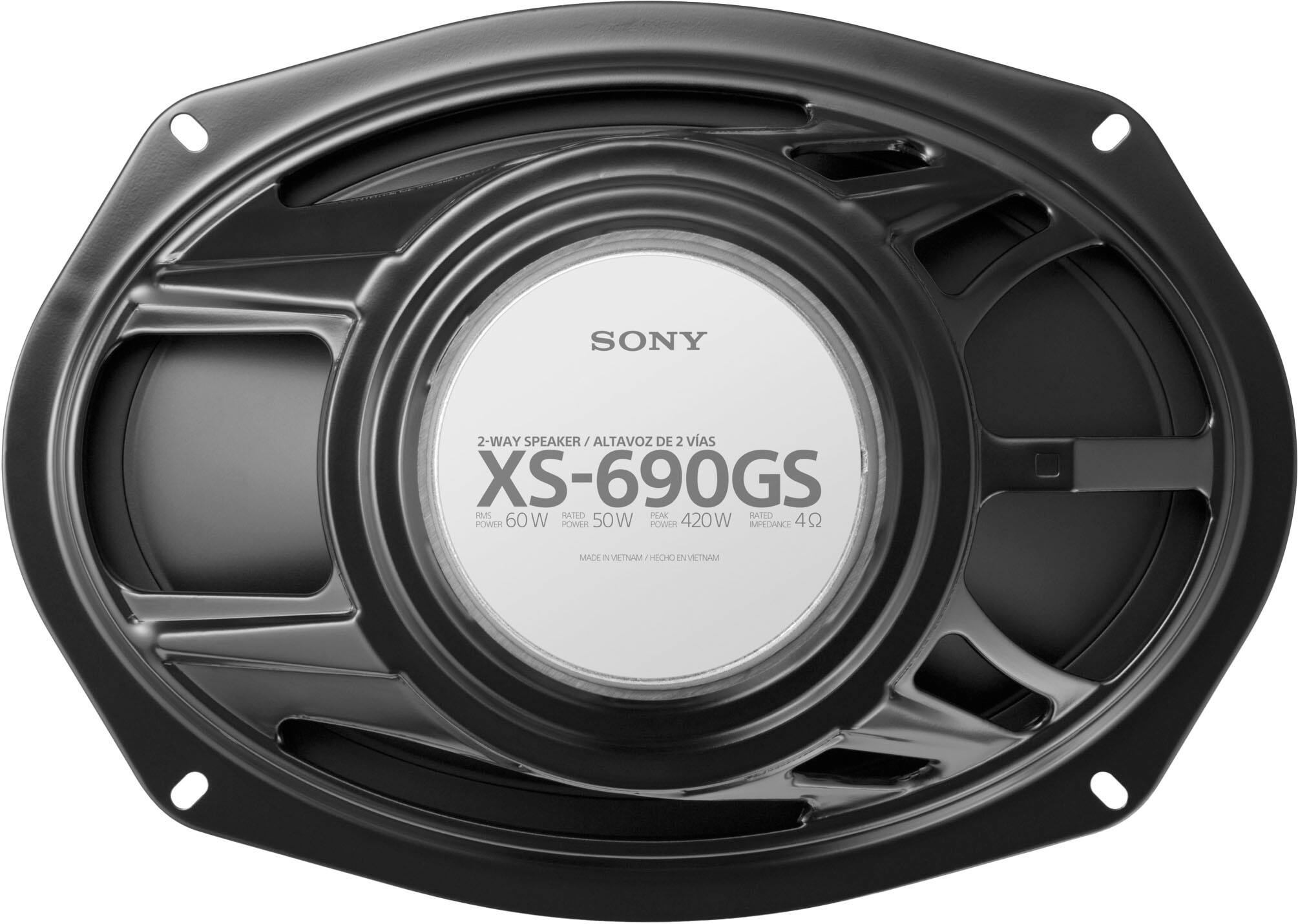 Alt View 12. Sony - 6" x 9" 2-way Coaxial Speakers (Pair) - Black.