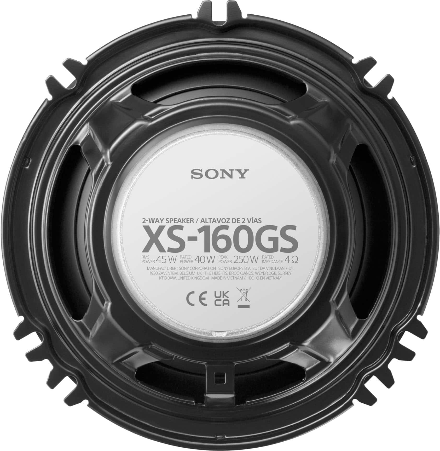 Alt View 13. Sony - 6.5" 2-way Coaxial Speakers (Pair) - Black.