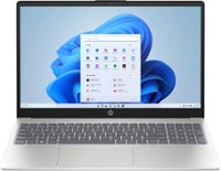 HP - 15.6" Full HD Laptop - AMD Ryzen 5 7520U - 16GB Memory - 256GB SSD - Natural Silver - Front_Zoom