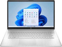 HP - 17.3" HD+ Laptop - AMD Ryzen 3 7320U - 8GB Memory - 256GB SSD - Natural Silver - Front_Zoom