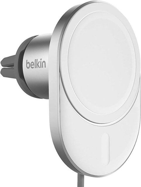 Belkin Wireless Car Charger with Official MagSafe Charging 15W Gray  WIC008btGR - Best Buy