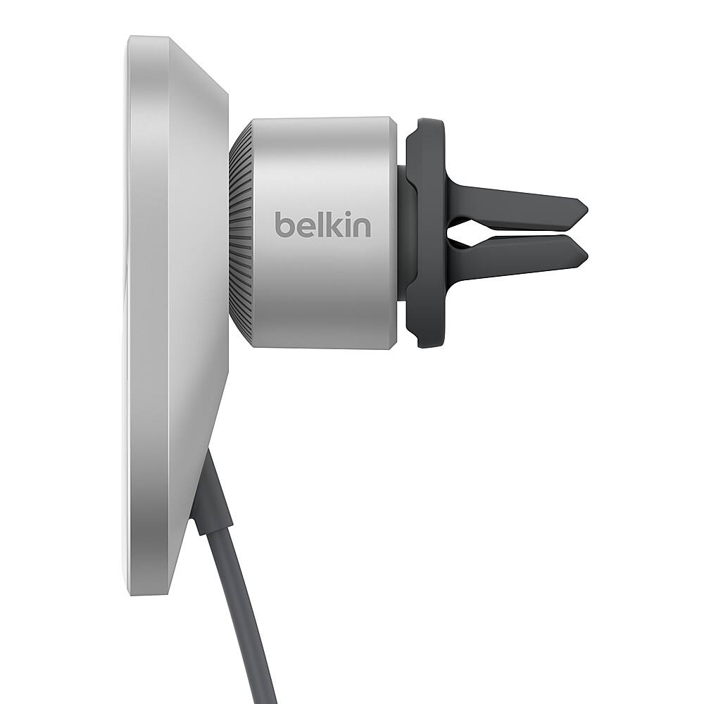 Alt View 1. Belkin - Wireless Car Charger with Official MagSafe Charging 15W - Gray.