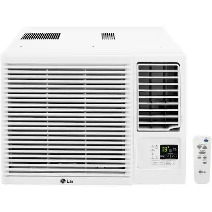 Front. LG - 1,400 Sq. Ft 23,000 BTU Window Mounted Air Conditioner with 11,600 BTU Heater - White.