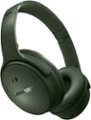 Front. Bose - QuietComfort Wireless Noise Cancelling Over-the-Ear Headphones - Cypress Green.