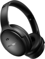 Bose - QuietComfort Wireless Noise Cancelling Over-the-Ear Headphones - Black - Front_Zoom