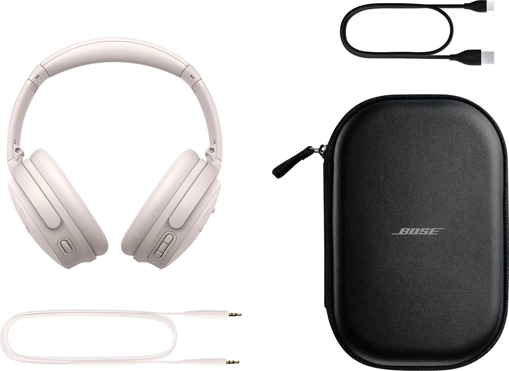 Bose QuietComfort Ultra Wireless Noise Cancelling Over-the-Ear Headphones  White Smoke 880066-0200 - Best Buy