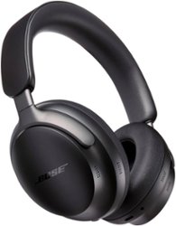 Bose - QuietComfort Ultra Wireless Noise Cancelling Over-the-Ear Headphones - Black - Front_Zoom