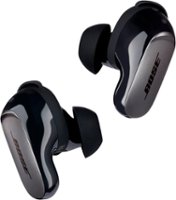 Bose - QuietComfort Ultra True Wireless Noise Cancelling In-Ear Earbuds - Black - Front_Zoom