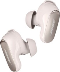 Bose - QuietComfort Ultra True Wireless Noise Cancelling In-Ear Earbuds - White Smoke - Front_Zoom