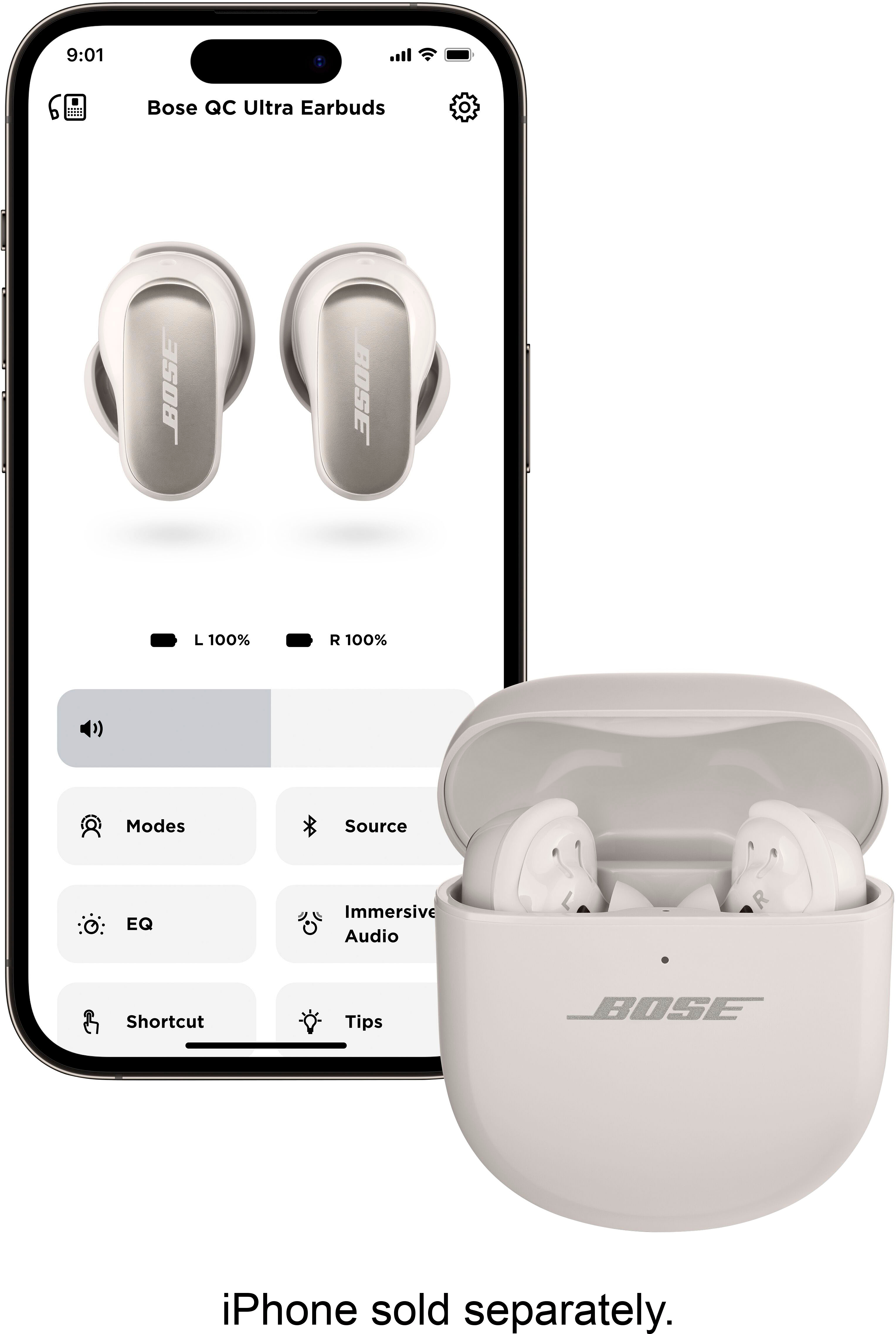 Bose QuietComfort Earbuds II True Wireless Noise Cancelling In-Ear  Headphones Triple Black 870730-0010 - Best Buy
