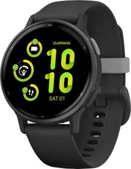 Garmin - vívoactive 5 GPS Smartwatch 42 mm Fiber-reinforced polymer - Slate Aluminum and Black - (2023)