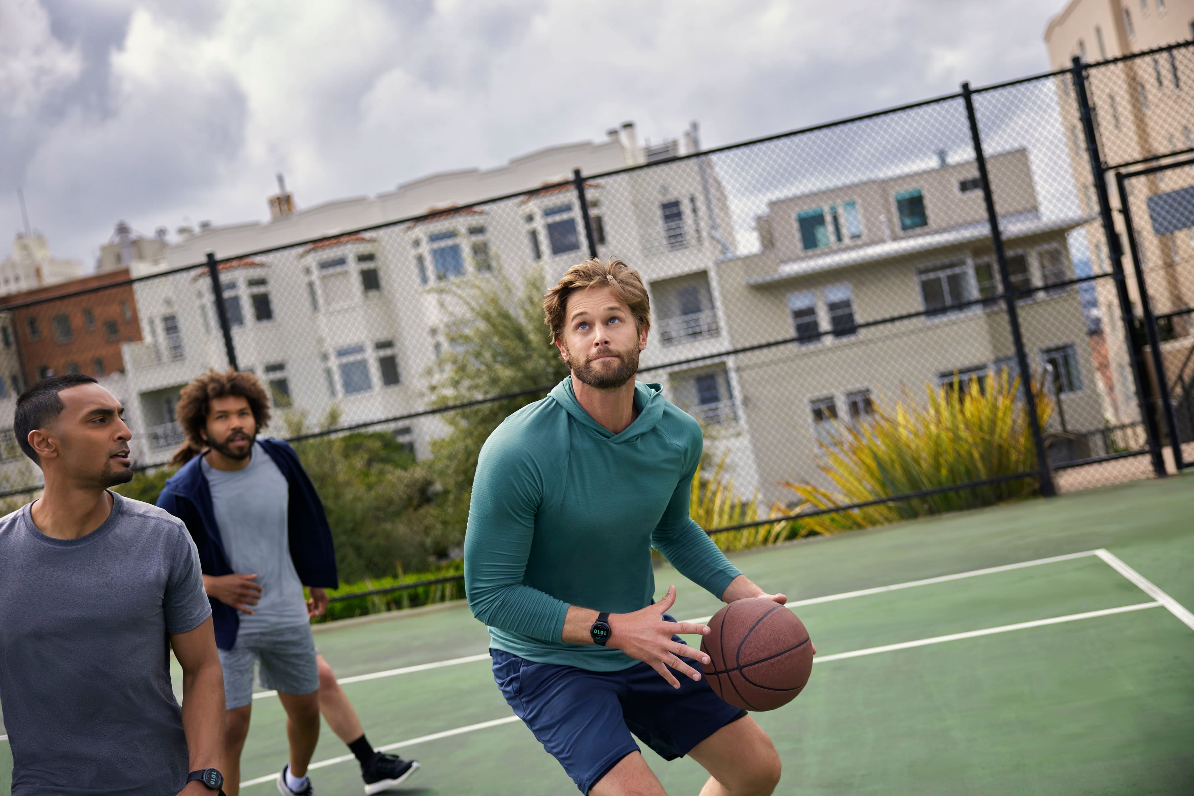 Alt View 4. Garmin - vívoactive 5 GPS Smartwatch 42 mm Fiber-reinforced polymer - Slate Aluminum and Black.