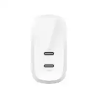 Belkin - BOOST↑CHARGE Dual USB-C Wall Charger w/ PPS 60W for iPhone, Google, Galaxy, Nintendo Switch 2 & More - White - Alt_View_Zoom_11