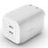 Alt View 12. Belkin - 65W Dual USB-C Wall Charger, Fast Charging Power Delivery 3.0 with GaN Technology for Apple iPhone and Samsung - White.