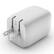 Alt View 14. Belkin - 65W Dual USB-C Wall Charger, Fast Charging Power Delivery 3.0 with GaN Technology for Apple iPhone and Samsung - White.