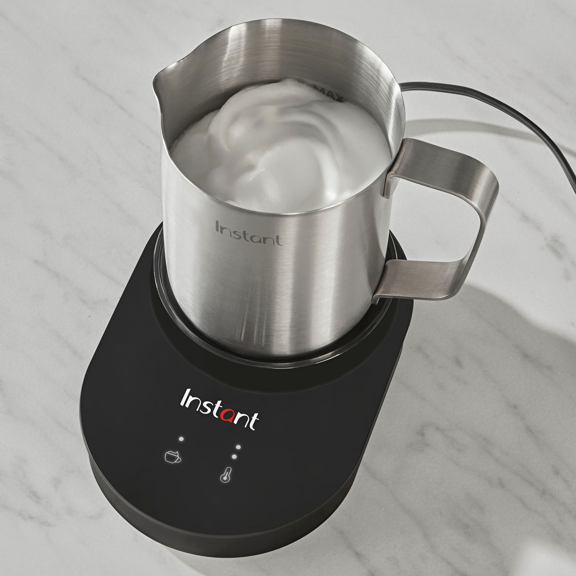 milk in instant pot frother - Adventures of a Nurse