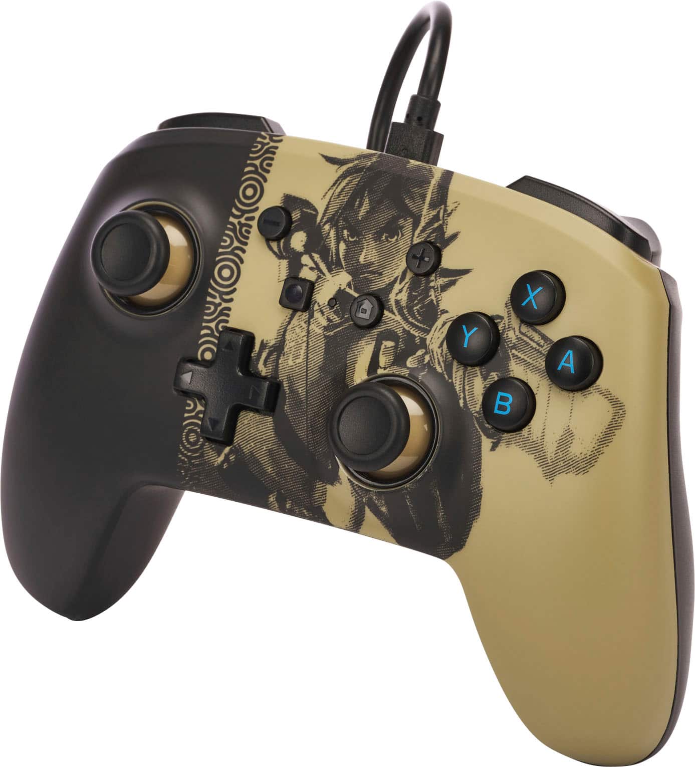 Left. PowerA - Enhanced Wired Controller for Nintendo Switch - Ancient Archer.