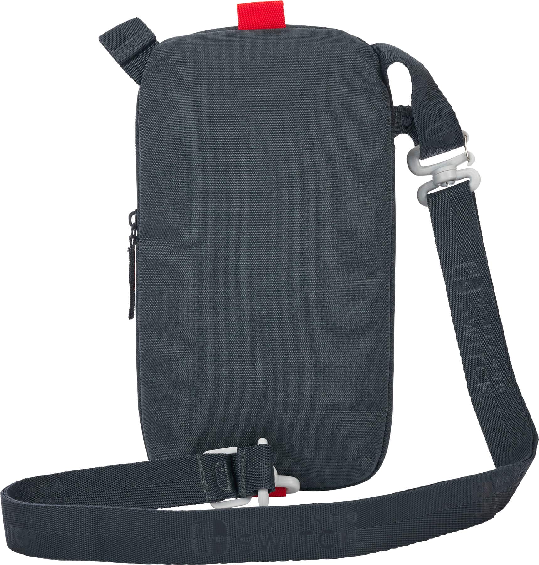 Back. PowerA - Crossbody Bag for Nintendo Switch Family - Black.