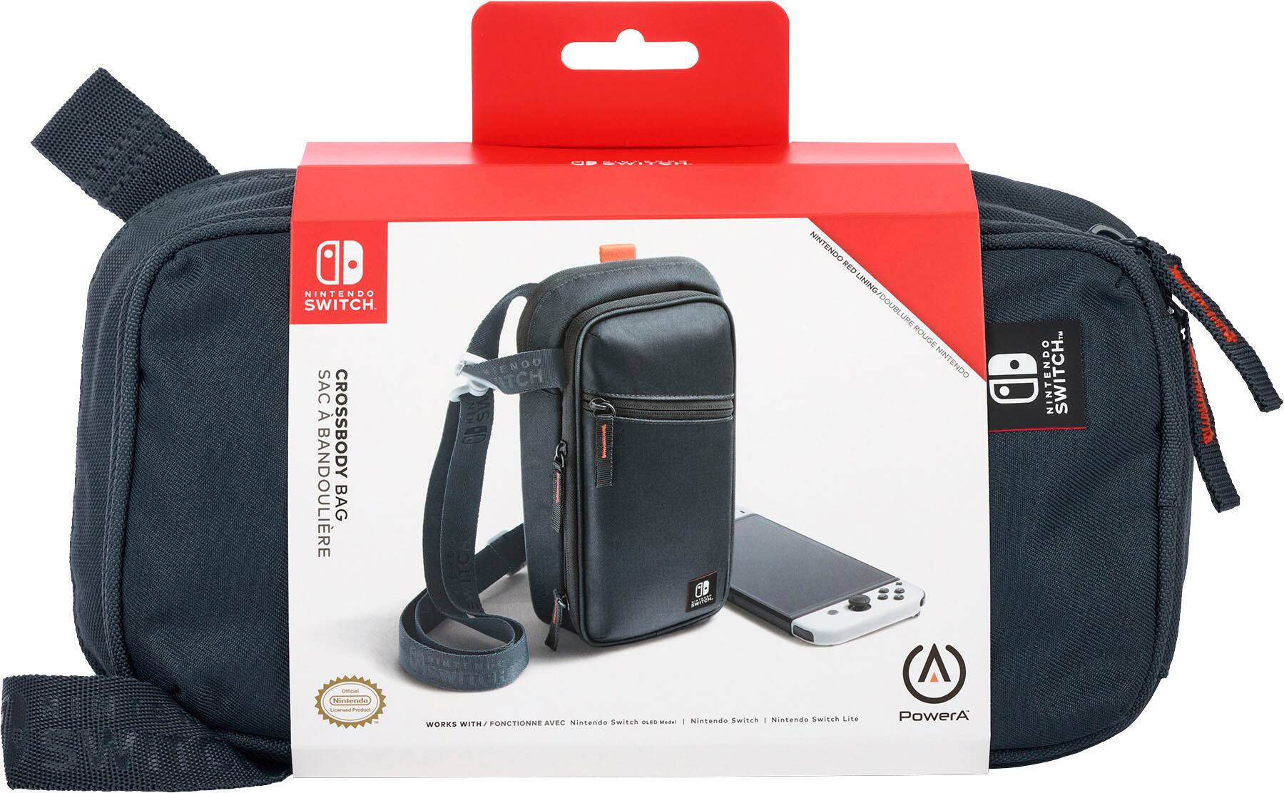 Alt View 25. PowerA - Crossbody Bag for Nintendo Switch Family - Black.