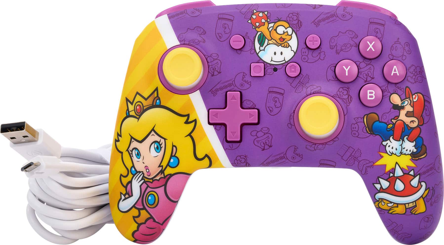 Alt View 21. PowerA - Enhanced Wired Controller for Nintendo Switch - Princess Peach Battle.