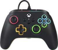 PowerA - Advantage Wired Controller for Xbox Series X|S with Lumectra - Black - Front_Zoom