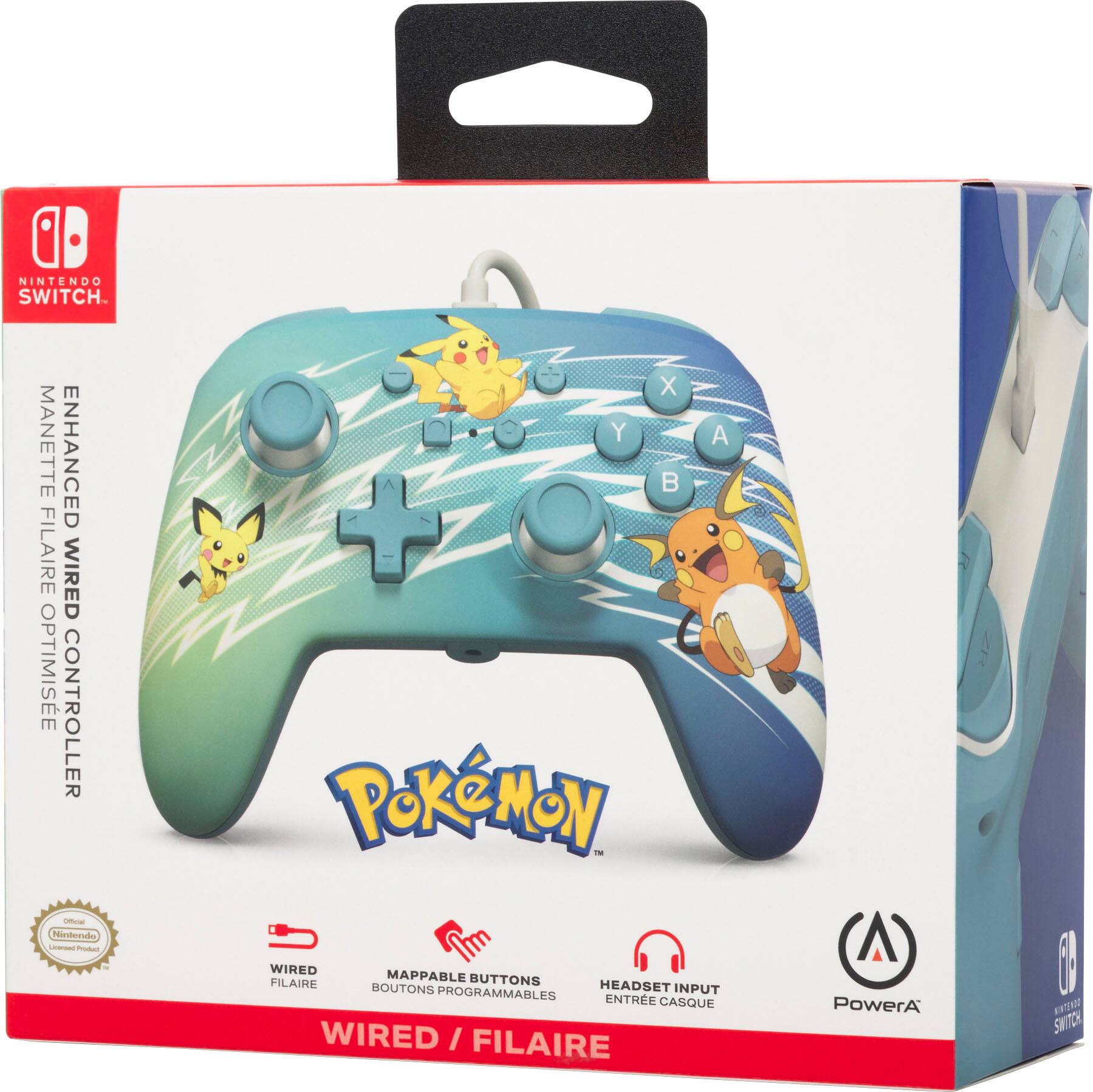 PowerA Wired Controller for Nintendo Switch Pikachu Evolution 