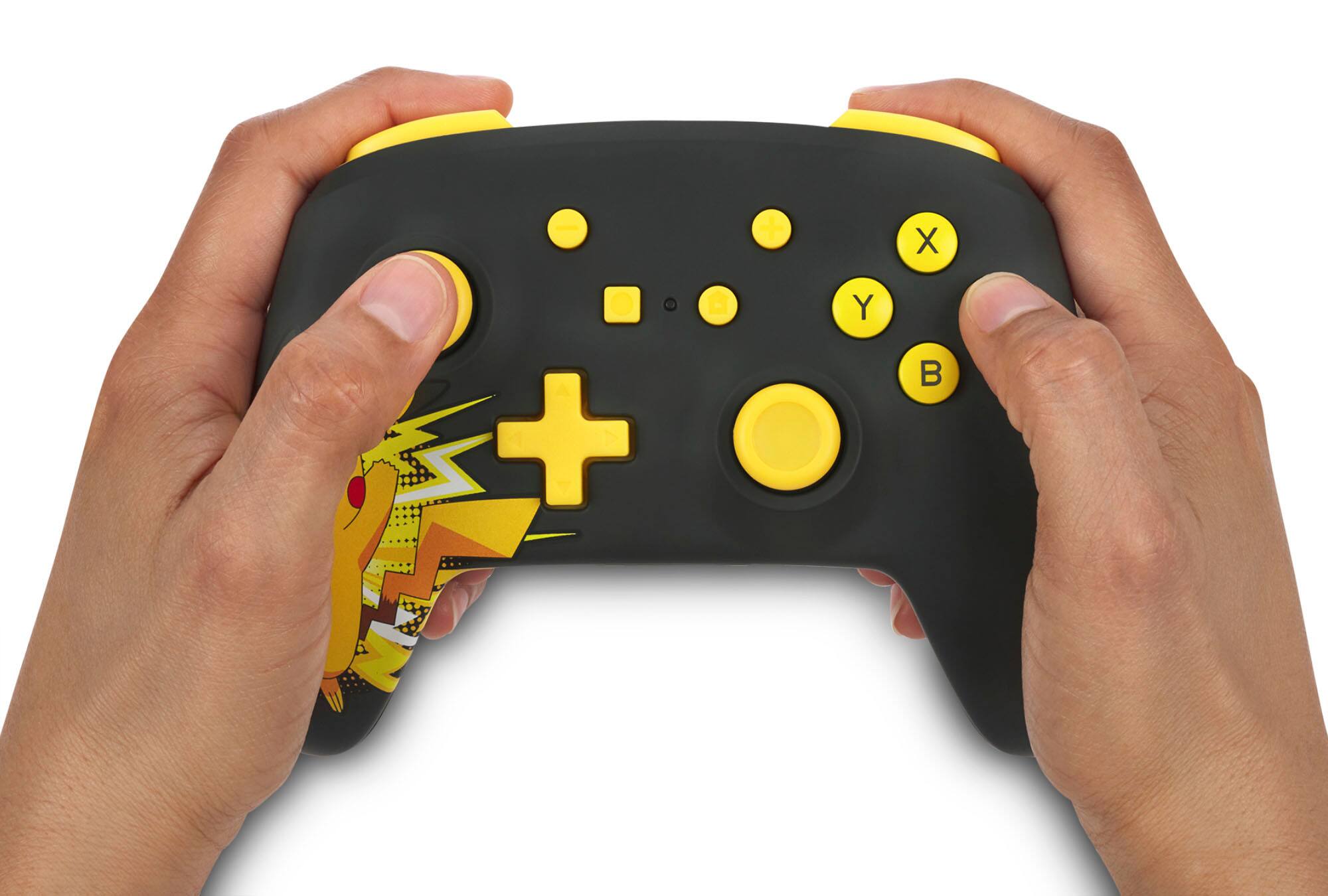 Alt View 21. PowerA - Wireless Controller for Nintendo Switch - Pikachu Ecstatic.