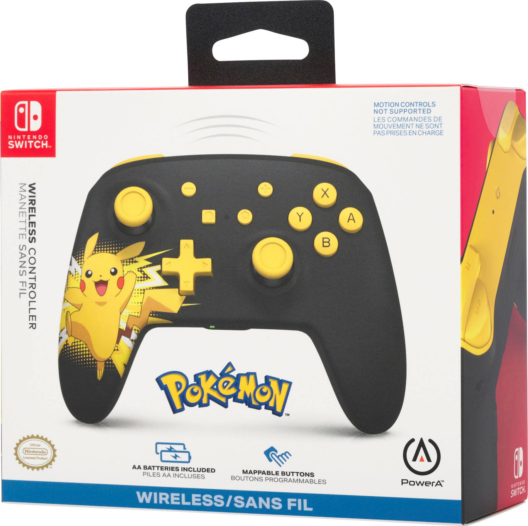 Alt View 25. PowerA - Wireless Controller for Nintendo Switch - Pikachu Ecstatic.