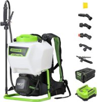 Greenworks - 80V 4 Gallon Backpack Sprayer with 2Ah Battery & Charger - Green - Front_Zoom