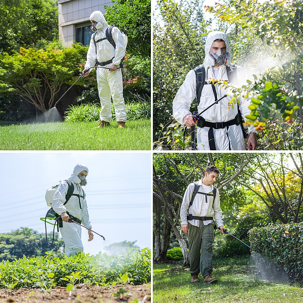 Alt View 11. Greenworks - 80V 4 Gallon Backpack Sprayer with 2Ah Battery & Charger - Green.