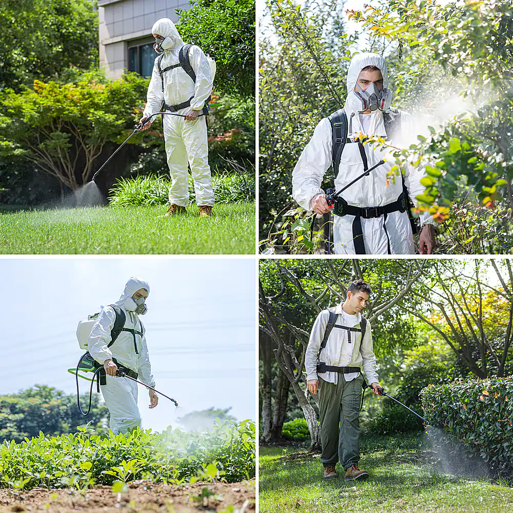 Alt View 11. Greenworks - 80V 4 Gallon Backpack Sprayer with 2Ah Battery & Charger - Green.