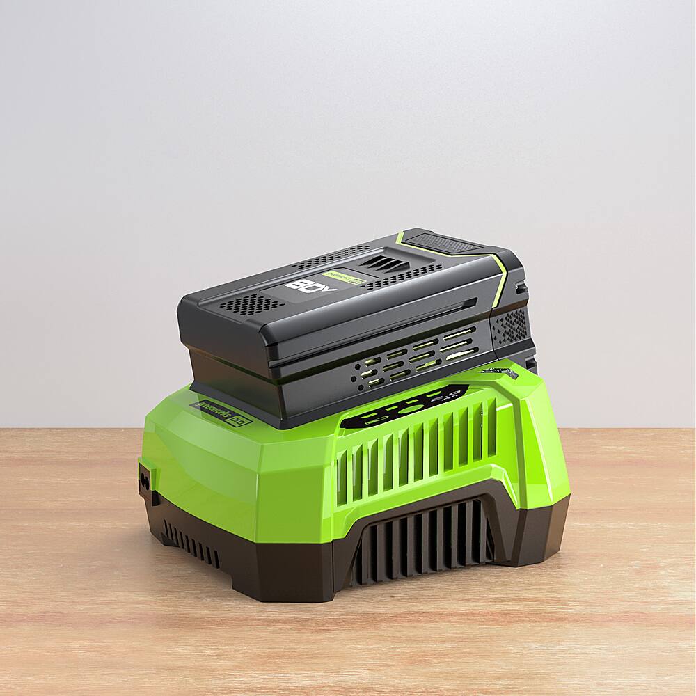 Alt View 12. Greenworks - 80V 4 Gallon Backpack Sprayer with 2Ah Battery & Charger - Green.