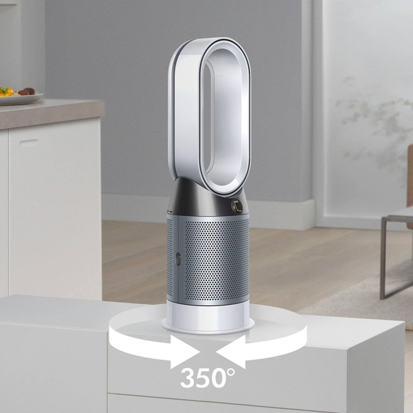 Alt View 11. Dyson - Refurbished HP04 Pure Hot + Cool Smart Tower Air Purifier, Heater and Fan - White.