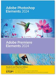 Adobe - Photoshop Elements 2024 & Premiere Elements 2024 Student Teacher Edition - Mac OS, Windows - Front_Zoom