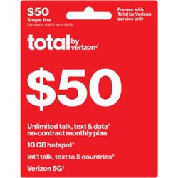 Total by Verizon - $50 Unlimited Talk Text & Data Monthly Plan [Digital] - Front_Zoom
