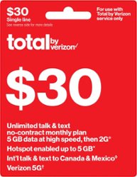 Total by Verizon - $30 Unlimited Talk & Text Monthly Plan [Digital] - Front_Zoom