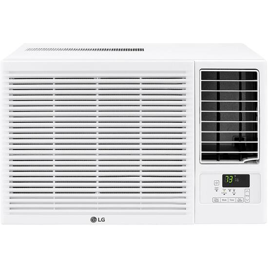 LG 550 Sq. Ft 12 000 BTU Window Mounted Air Conditioner with 11 200 BTU Heater White LW1223HR Best Buy