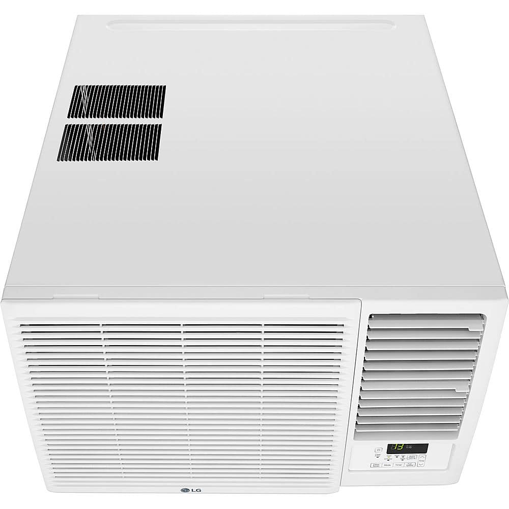 Alt View 11. LG - 18,000 BTU 230V Window-Mounted Air Conditioner with 12,000 BTU Supplemental Heat Function - White.