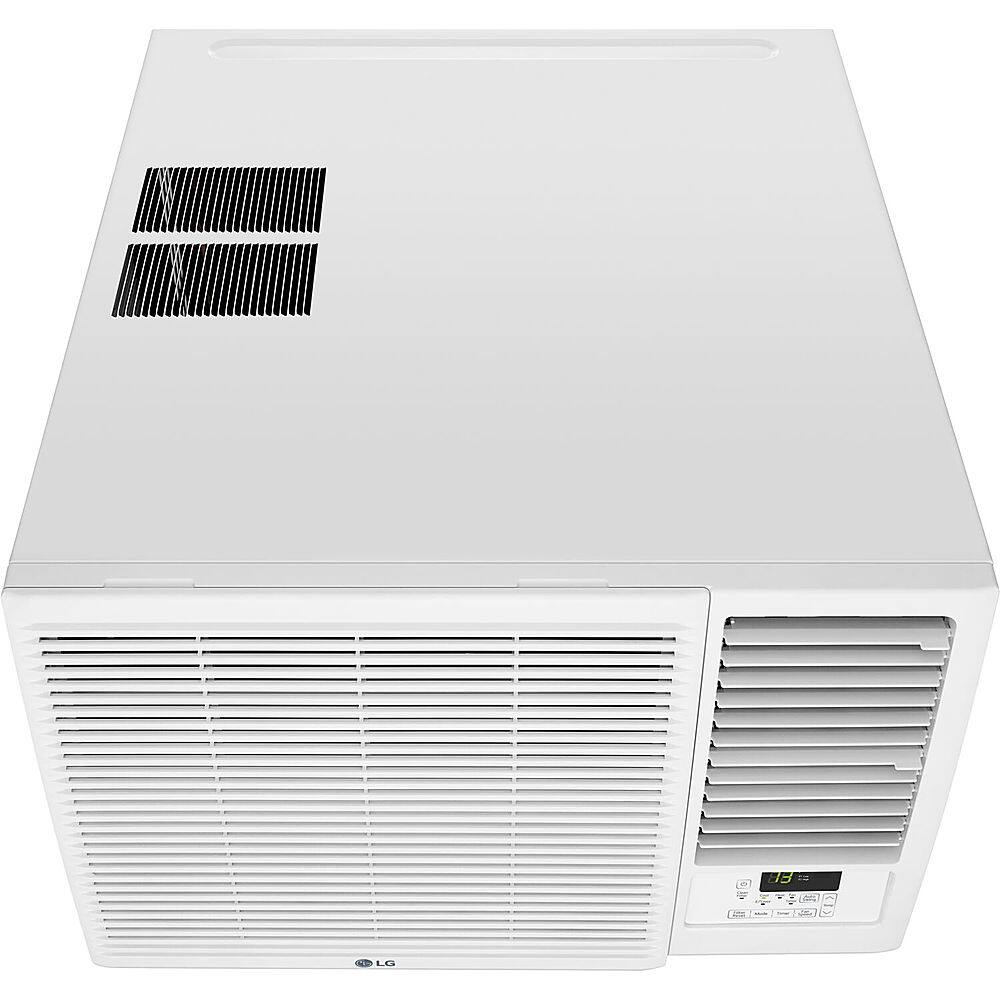 Alt View 11. LG - 18,000 BTU 230V Window-Mounted Air Conditioner with 12,000 BTU Supplemental Heat Function - White.