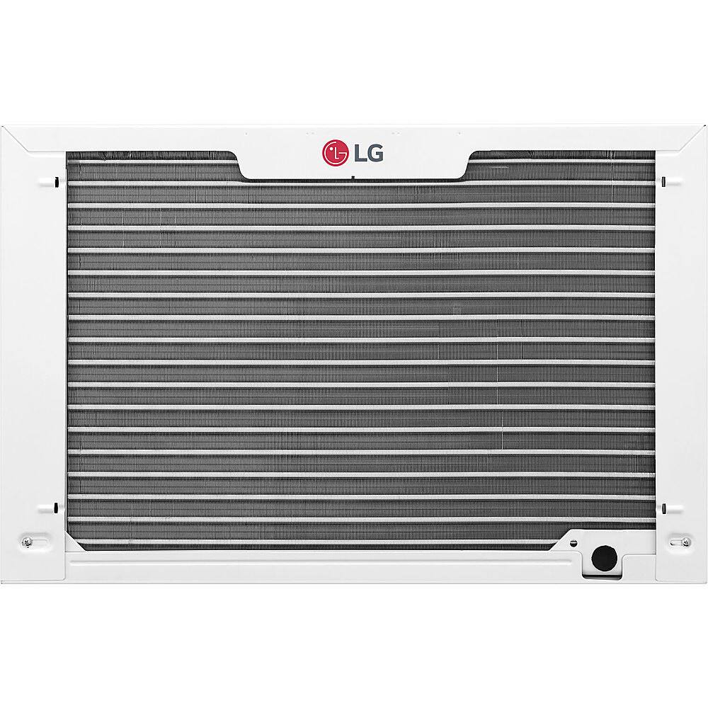 Alt View 14. LG - 18,000 BTU 230V Window-Mounted Air Conditioner with 12,000 BTU Supplemental Heat Function - White.