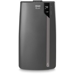 De'Longhi - 12,000 BTU Portable Air Conditioner with 12,000 BTU Heater - Dark Gray - Front_Zoom
