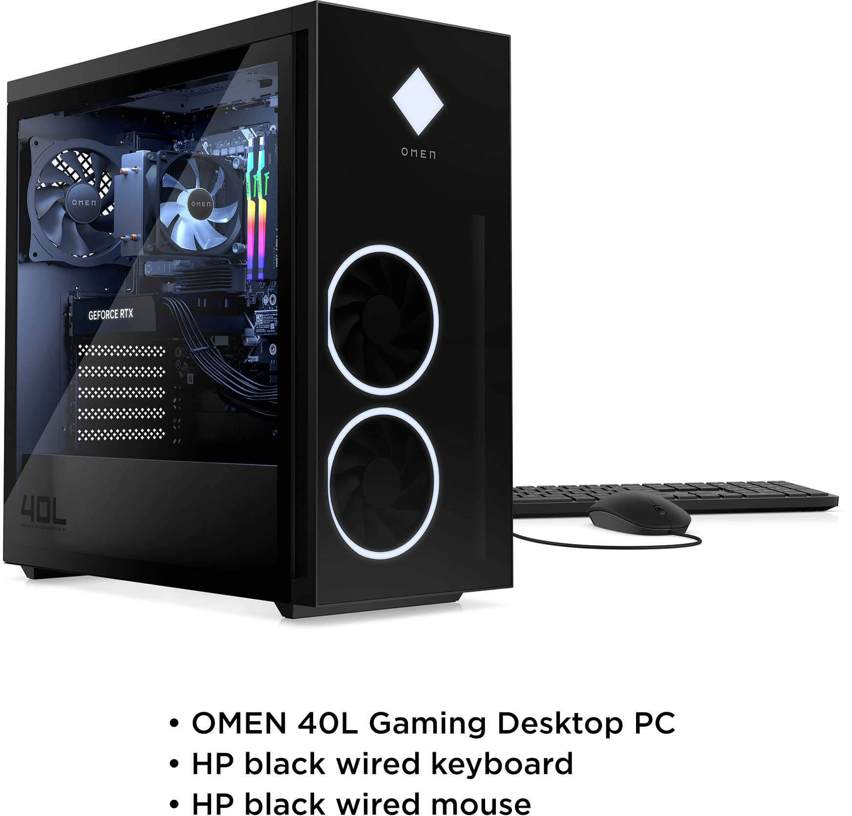 HP OMEN 40L Gaming Desktop AMD Ryzen 5 7600 16GB DDR5 Memory