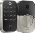 Front Zoom. Yale - Assure Lock 2 Smart Lock Wi-Fi with Touch Fingerprint Access - Satin Nickel.